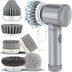 Cordless Electric Mop with 6 Replaceable Brush Heads