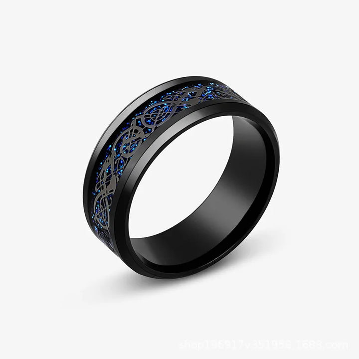 Viking Dragon Tungsten Ring