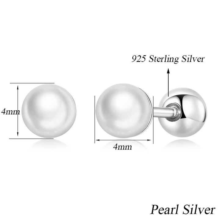 Pearl earring in 925 sterling silver and 18k gold plated