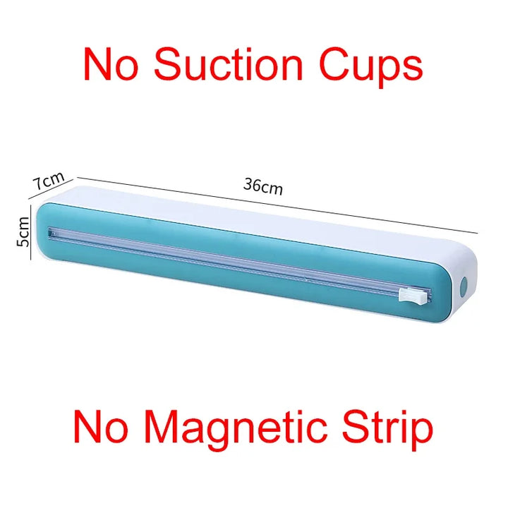 Magnetic Food Cling Film Dispenser with Cutter