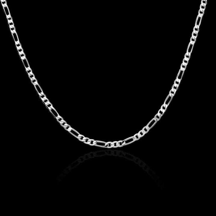 Hip Hop Silver Braided Chain