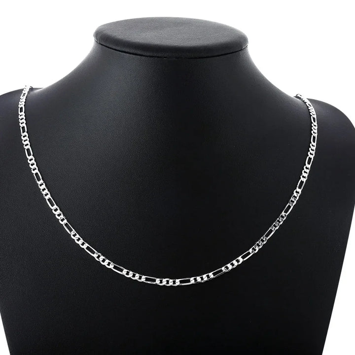 Hip Hop Silver Braided Chain