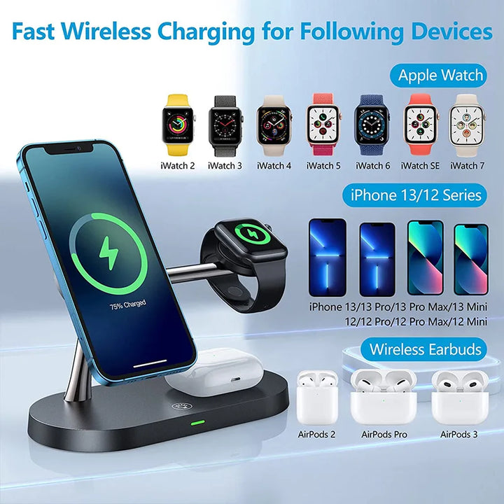 3 in 1 Wireless Charger for iPhone, Apple Watch Airpods