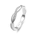 925 Sterling Silver Twisted Ring 14K