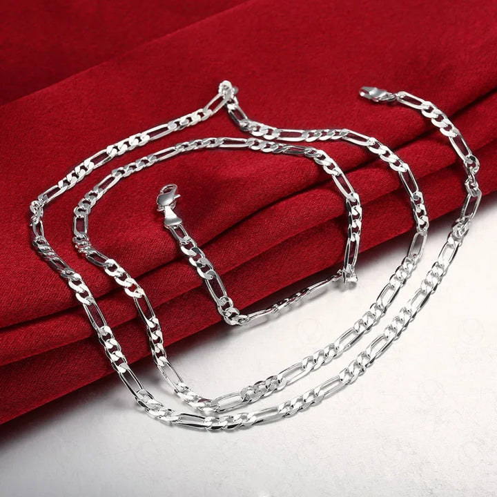 Hip Hop Silver Braided Chain