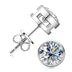 18k gold plated and 925 silver moissanite diamond earring with GRA certificate